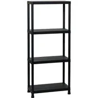 Toomax Steckregal Kunststoff 60x138x30 cm schwarz