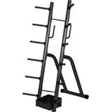 GORILLA SPORTS® Hantelständer - 70 x 80 x 170 cm, bis 300kg Belastbar, aus Stahl, Schwarz - Hantelablage, Hantelscheibenständer, Langhantelständer, Gewichteständer, Hantelscheiben-Ständer, Hantelbaum
