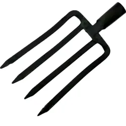 TRIZERATOP Spatengabel Mistgabel Forke Grabegabel Rodegabel 4 Zinken 22x50cm ohne Stiel