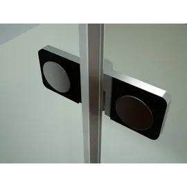 Bernstein Eckdusche mit Schwingtüren DX407 - 8 mm - Nano Echtglas - Breiten wählbar, Türelement Rechts:90 cm, Türelement Links:100cm