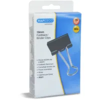 Rapesco RAPESCO® Foldbackklammern schwarz 1,9 cm