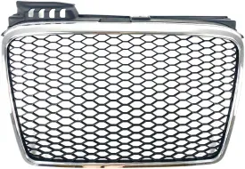 Kühlergrill ohne Emblem für Audi A4 B7 (2004–2007) – RS‐Look mit Chromrahmen