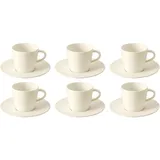 Villeroy & Boch Manufacture Rock Kaffee Set 6er Set Geschirr