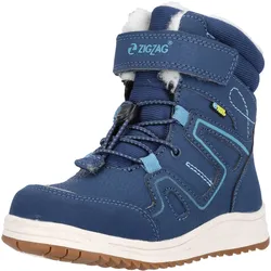 Stiefel ZIGZAG "Rincet", Gr. 24, blau, Polyurethane, Kunstfaser, casual, Schuhe, mit praktischem Schnellschnürsystem