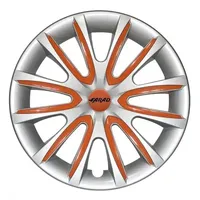 Universale Radkappen Radzierblenden Radblenden 14 Zoll Silver/Orange