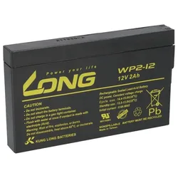 Kung Long WP2-12 12V 2Ah Blei AGM Akku