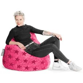 Sitting Point BeanBag Fluffy 70 x 110 cm pink