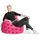 Sitting Point BeanBag Fluffy 70 x 110 cm pink