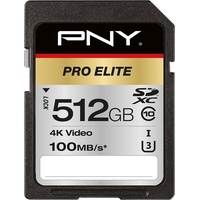 PNY SDXC Pro Elite 512GB Class 10 UHS-I