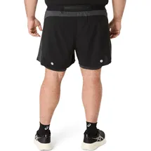 Asics Road 2N1 5in Laufshorts Schwarz/Grau L