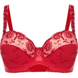 Conturelle Bügel-BH Stickerei, floral, für Damen, Tango red 85I