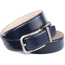 Ledergürtel ANTHONI CROWN, Damen, Gr. 105, blau, Leder, unifarben, klassisch,elegant, Gürtel, Eleganter Business-Ledergürtel