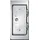 Upmann Kamintür Edelstahl 110 x 250 mm Weiß