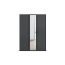 Rauch Drehtürenschrank »Kleiderschrank Schrank Garderobe Wäscheschrank VOYAGER«, (in 3 verschiedenen Ausstattungen BASIC/CLASSIC/PREMIUM), mit modernen Griffen in Graumetallic und Spiegel