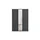 Rauch Drehtürenschrank »Kleiderschrank Schrank Garderobe Wäscheschrank VOYAGER«, (in 3 verschiedenen Ausstattungen BASIC/CLASSIC/PREMIUM), mit modernen Griffen in Graumetallic und Spiegel