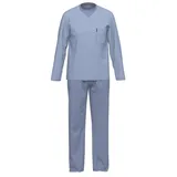 Ammann Pyjama 9249 (Set) aus reiner Bio-Baumwolle blau 56