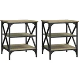 vidaXL Beistelltisch Braun Eiche 40 x 42 x 50 cm