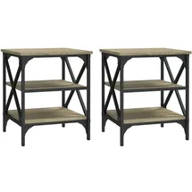 vidaXL Beistelltisch Braun Eiche 40 x 42 x 50 cm