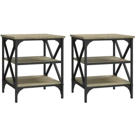 vidaXL Beistelltisch Braun Eiche 40 x 42 x 50 cm