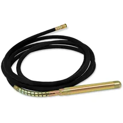 EBERTH Rüttelflasche Ersatzteil für Betonrüttler 60mm Durchmesser 10m Länge Stahlverstärkt Flexible Welle Wärmebehandelt 30kg