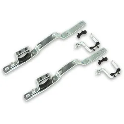 Verteilerhalter (2 Stück), Stahl verzinkt, mit Gummieinlagen, für zwei 1'' Messing Verteiler