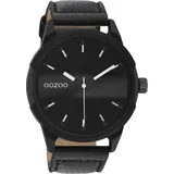 Oozoo Herren Armbanduhr Timepieces C11004 Analog Leder schwarz UOC11004