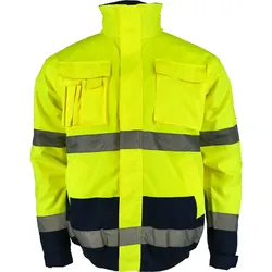 Warnschutz-Pilotenjacke "HASSO" gelb/marine - XXL - gelb