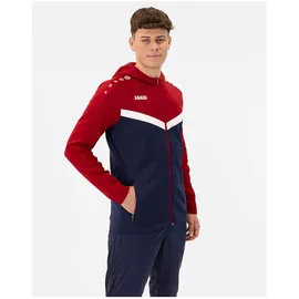 Jako Iconic Trainingsjacke mit Kapuze 901 marine/chili rot XL