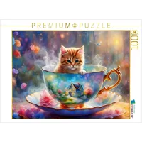 Calvendo Puzzle Pelziger Kaffeegast 1000 Teile Lege-Größe 64x48cm Foto-Puzzle