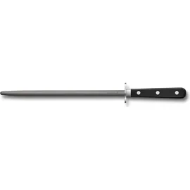 Victorinox Grand Maître, Abziehstahl, 25 cm, Wolframcarbid, rund, POM, Messerschärfer, Schwarz