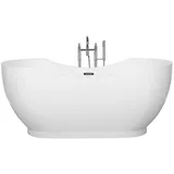 Beliani Badewanne weiß 170 x 77 cm Bayley (280 l,