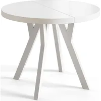 Alpi meble Runder Esszimmertisch OVO, ausziehbarer Tisch Durchmesser: 90