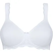 SUSA Spacer BH ohne Bügel Nizza I Damen-BHS aus atmungsaktivem Spacer Material I Formstabil I Angenehmes Hautgefühl, hoher I weiß 80,