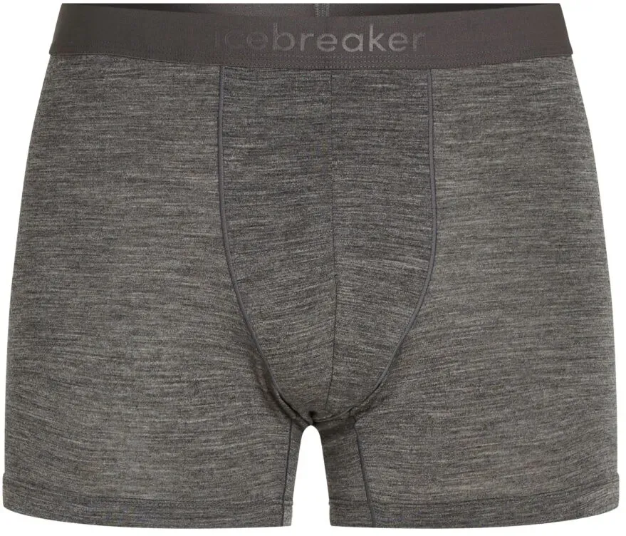 Herren Boxer Shorts Icebreaker  Boxers Gritstone Heather  S - grau