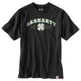 CARHARTT Relaxed Fit Heavyweight Shamrock T-Shirt, schwarz, S