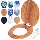 CASARIA Toilettendeckel MDF Braun