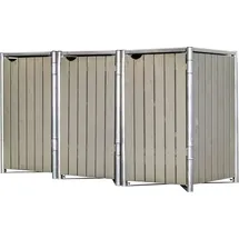 Hide Mülltonnenbox 240 l natur grau