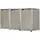 Hide Mülltonnenbox 240 l natur grau