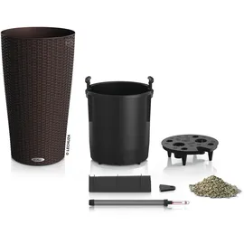 LECHUZA Cilindro Cottage Komplettset Ø 32 x 56 cm mokka