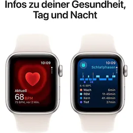 Apple Watch SE GPS + Cellular 40 mm Aluminiumgehäuse Polarstern, Sportarmband Polarstern S/M