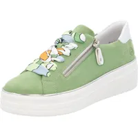 REMONTE Damen D1C06 Sneaker Low, grün 38 EU