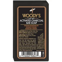 Woody's Activated Charcoal Bar Soap Körperreinigung 227 g Herren