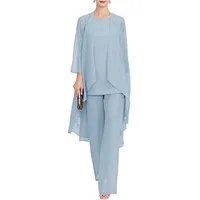 Godoboo Damen Hosenanzug Spitze Ärmellos Chiffon Set 3 Teiliges Set Spitze Chiffon Shirt Und Hohe Hosenanzug Dreiteilig Hosenanzug Cocktail Party Spitzen Vintage Lange Hose Abendanzug Outfit - 5XL