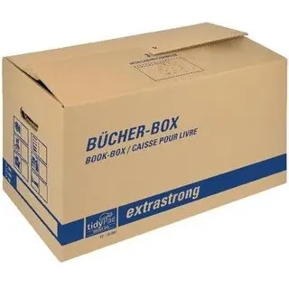 tidyPac® Umzugskartons Bücher-Box 58,0 x 30,0 x 33,5 cm, 5 St.