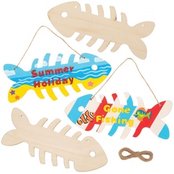 Holzanhänger "Fisch" (pro Set 4) Basteln mit Holz