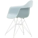 Vitra - Eames Plastic Armchair DAR RE, weiß / eisgrau (Filzgleiter weiß)