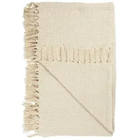 ib laursen Waffelmuster Plaid 160 x 130 cm Creme/Beige