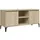 vidaXL TV-Schrank mit Metallbeinen 103,5x35x50 cm Braun Holz