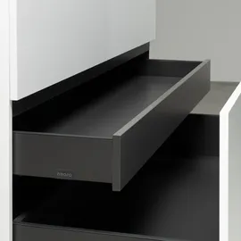 Neoro Waschtischunterschrank 2 Auszüge 80 x 0 x 0 cm Grau Matt