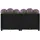 vidaXL Hochbeet 80 x 40 x 20 cm Schwarz